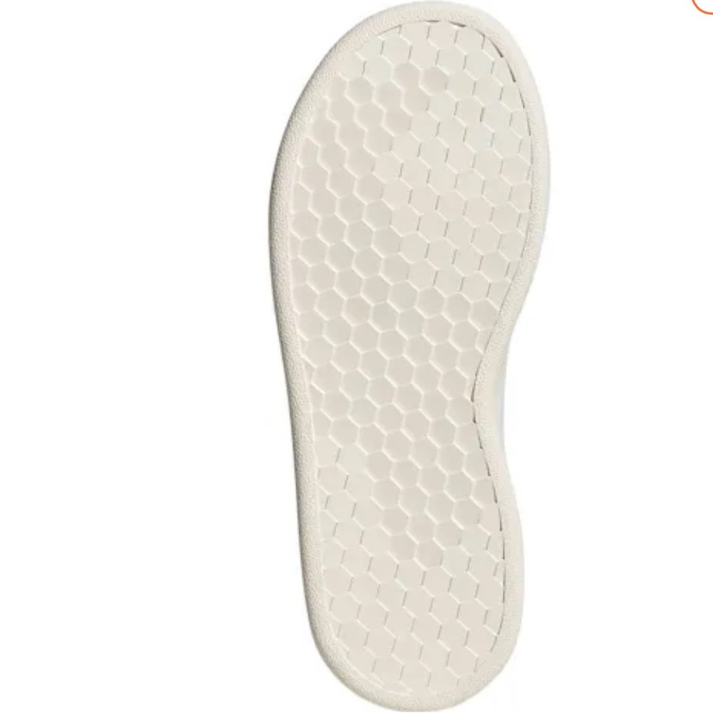 New ADIDAS ADVANTAGE WHITE / BLACK KIDS LACE SHOES SNEAKERS - Picture 12 of 15